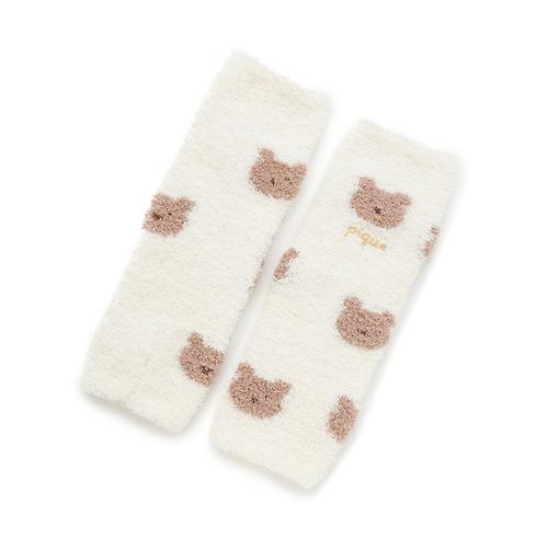 ［BABY］ベビモコベアジャガードレッグウォーマー