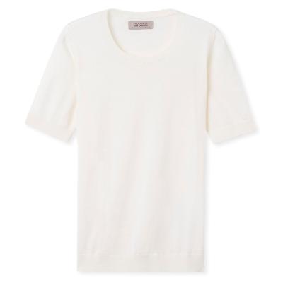 ファルコネーリ FALCONERI シルクコットン クルーネックニットM