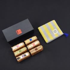【父の日】今治タオルハンカチ&ワッフルケーキ6種セット
