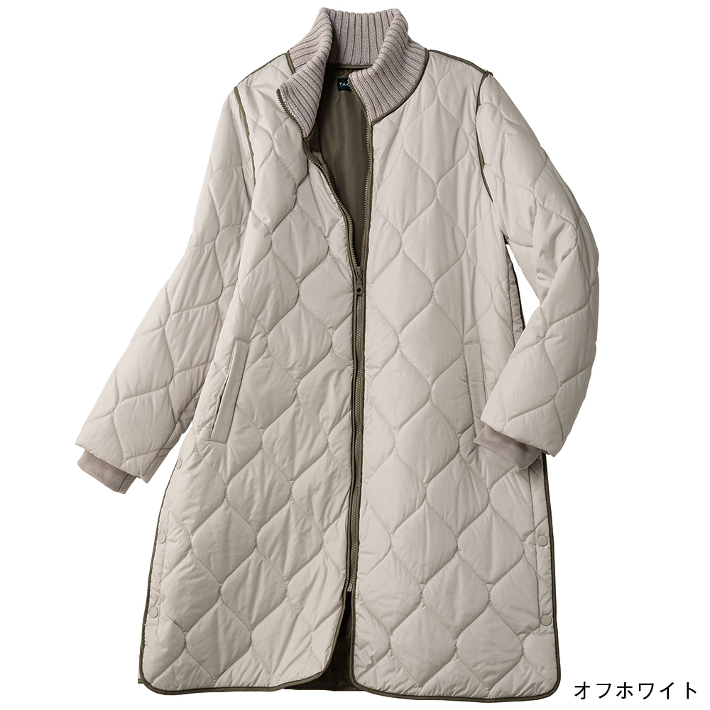 NEW ARRIVAL 高島屋 カシミヤ100%ロングコート フォックスファー オフ
