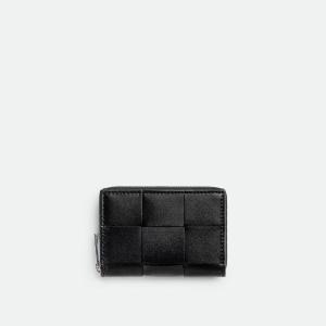 【BOTTEGA VENETA】コインパース付き 二つ折りウォレット スペース/ニューセージイントレチャート コインパース付き二