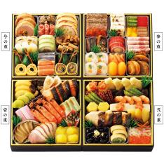 〈わらびの里〉おせち料理 与段重
