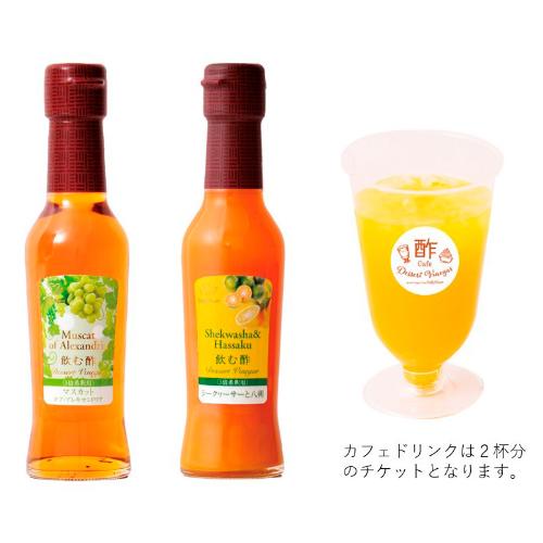 オークスハート＜新宿高島屋店＞（イートイン）飲む酢 ブラックフライデー特別セット（ドリンクチケット×2杯分＆デザートビネガー150ml×2本）