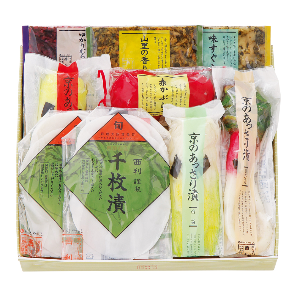 〈京つけもの西利〉千枚漬・京のあっさり漬詰合せ