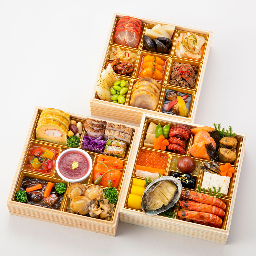 和洋中コラボおせち三段重