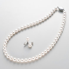 アコヤ7.5mm珠ネックレス・ピアス