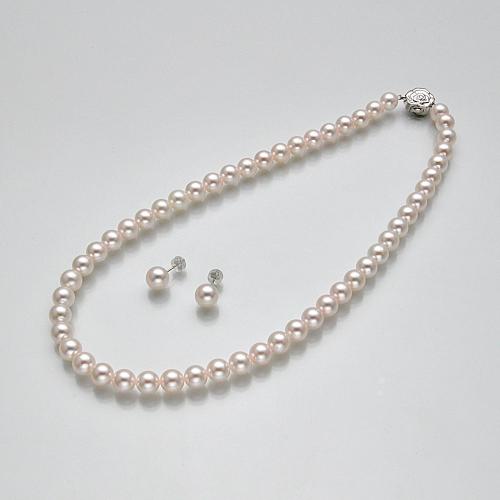 タカシマヤパールセレクション アコヤ真珠ネックレス・ピアスセット（鑑別書付）