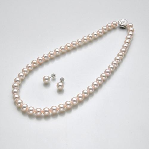 タカシマヤパールセレクション アコヤ真珠ネックレス・ピアスセット（鑑別書付）