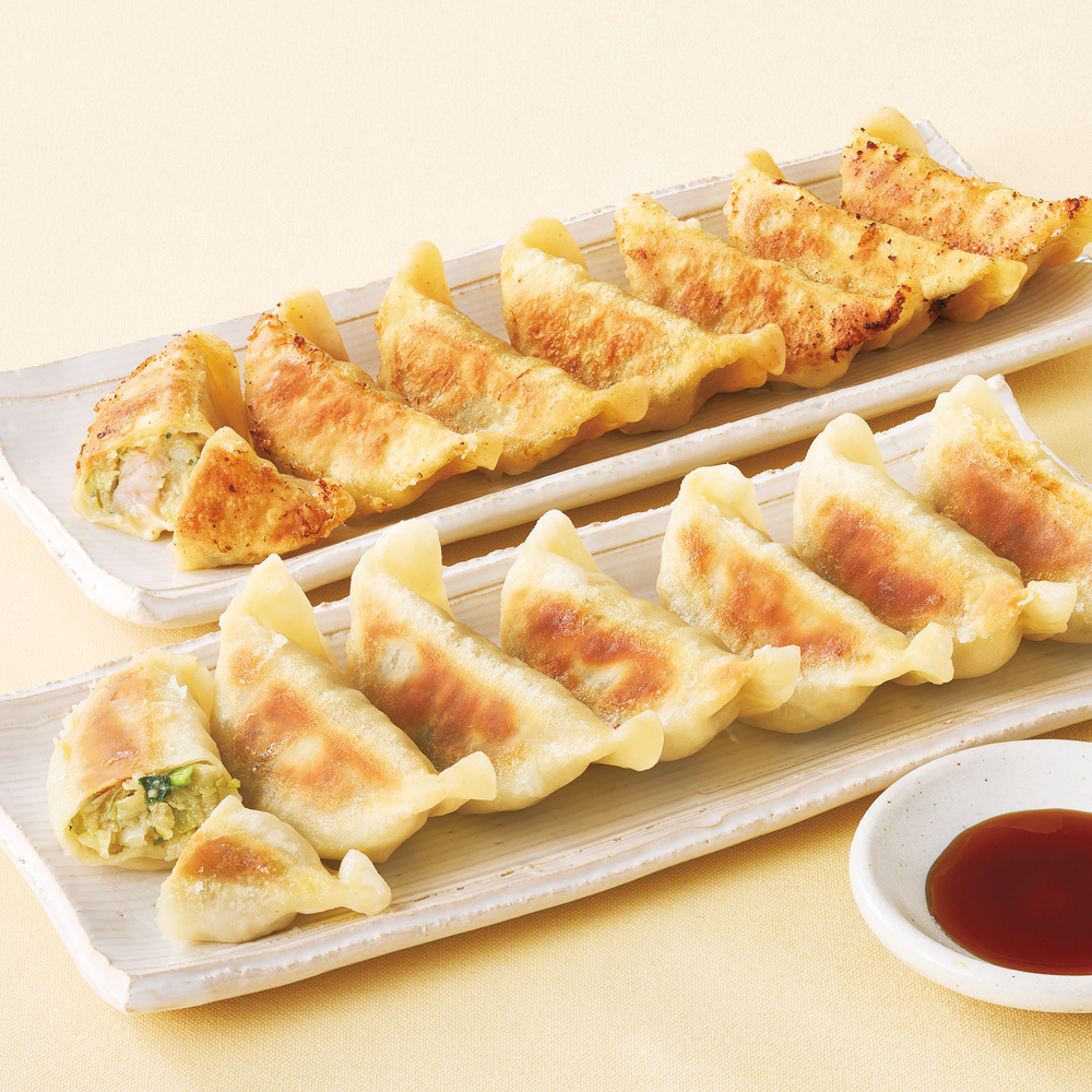 宮崎餃子2種（もっちり餃子とえびしそ餃子