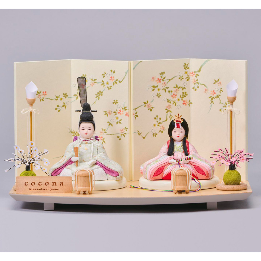 ＜cocona＞木目込み親王飾り一式