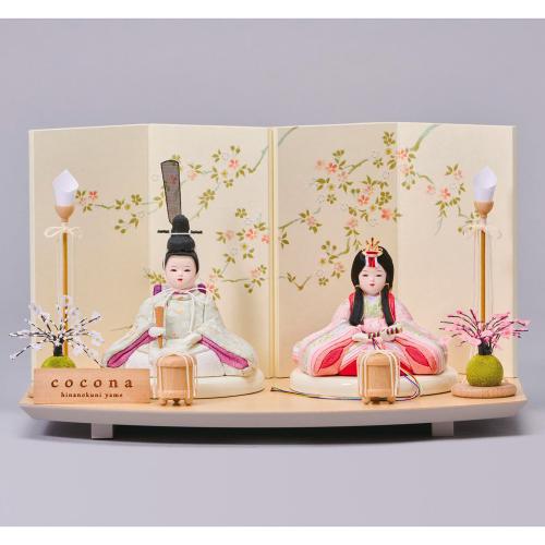 ＜cocona＞木目込み親王飾り一式