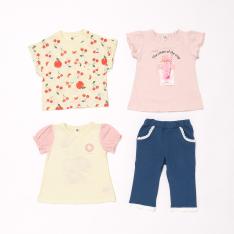 こども服 夏のハッピーパック女児4点セットA100→130