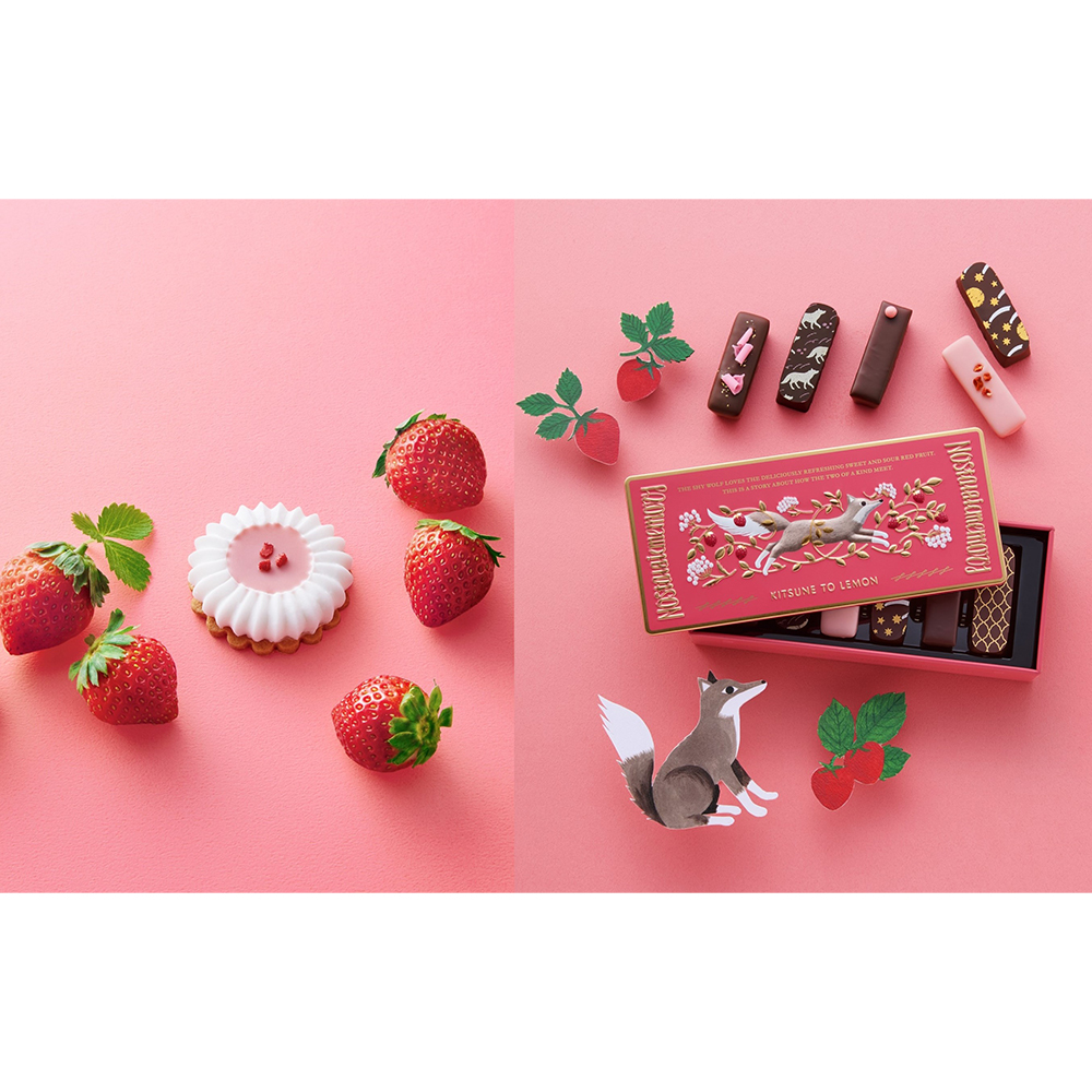 【バレンタインデー】オオカミの憧れイチゴフラワー（3個入）＆オオカミのノスタルジックメモリー（6個入）×2箱セット（2種・各1箱）