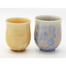 花結晶 組湯呑 銀花・金花