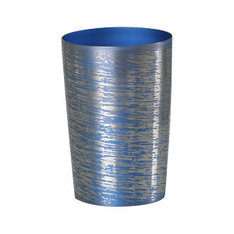 チタン二重タンブラー白樺 小 ブルー