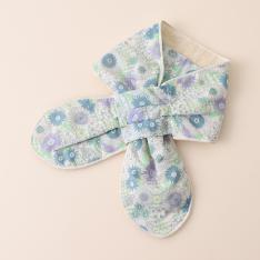 冷んやりシート付今治タオルマフラー　アスター　ブルー