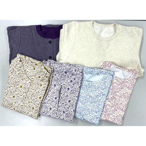 秋冬物 婦人パジャマ2枚組 福袋 M→Lサイズ