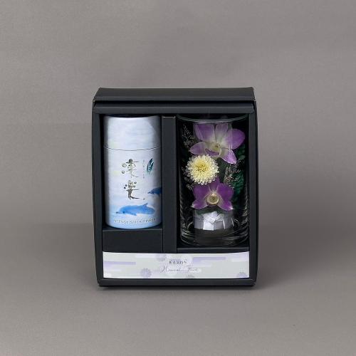<APLUS(アプラス)>グラスフラワー線香セット(凛楽)
