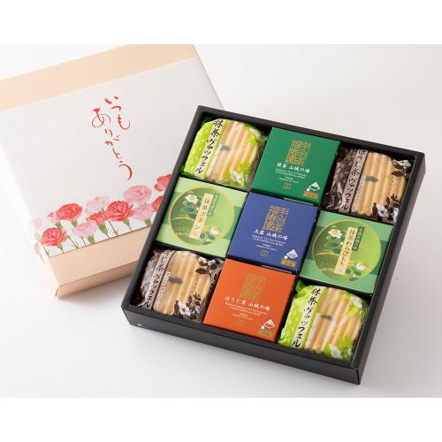 【母の日】銘茶ティーバッグ・菓子詰合せ（母の日掛け紙）