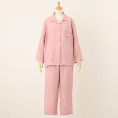 マシュマロガーゼ ベーシック レディースパジャマ ピンクグレー