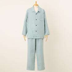 マシュマロガーゼ べーシック メンズパジャマ ブルーグレー