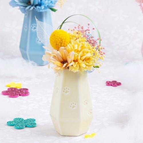 ペット用お供え花 プリザーブドフラワー「陽だまりのあしあと／イエロー」