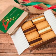 Xmas掛紙付生チョコサンド(スイート・ホワイト)