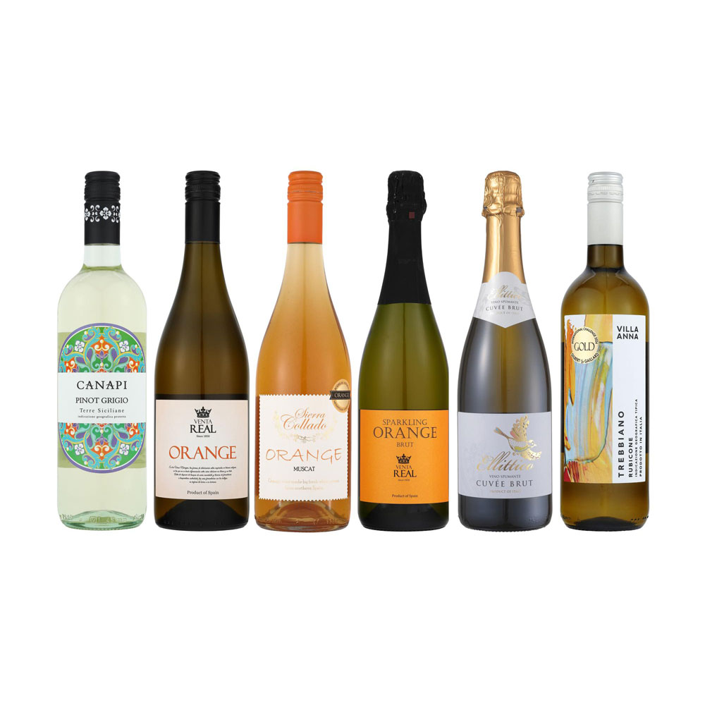 福袋 ヨーロッパ産 オレンジワインも泡も白ワインも堪能できる6本飲み比べセット（TPS-ORW6）