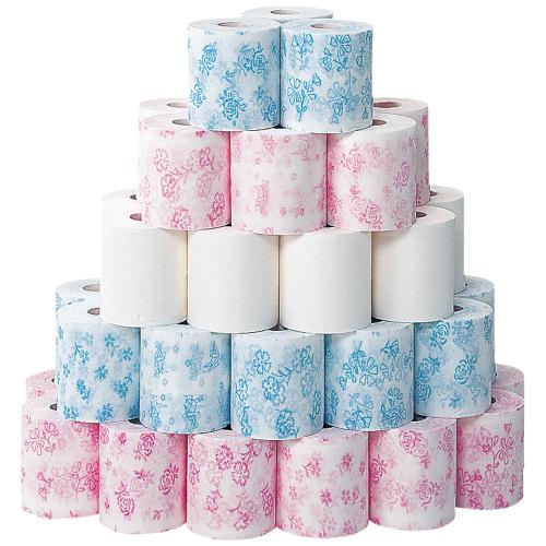 すきこみ模様入 シングルトイレットペーパー 30ロール