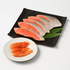 福袋 紅鮭切身＆〈やまや〉辛子明太子セット