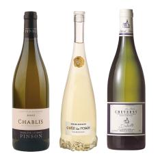 シャブリを含むフランス銘醸地白ワイン3本セット福袋