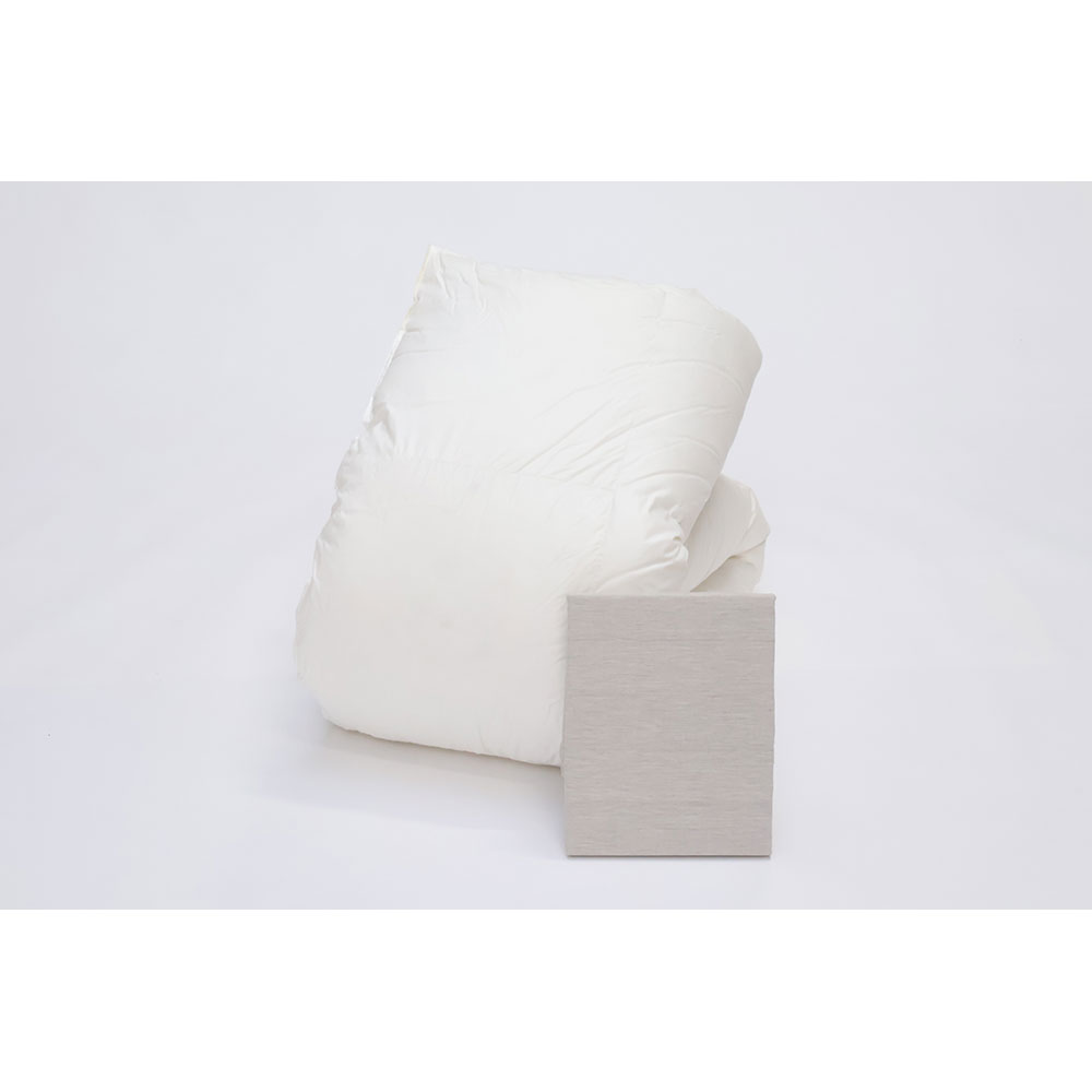 福袋 羽毛掛ふとん・掛ふとんカバーセット ベージュ