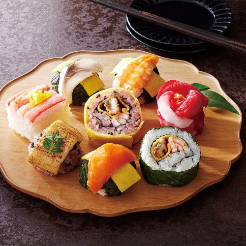 〈わさび葉寿し　うめもり〉うるわし手鞠わさび葉寿し