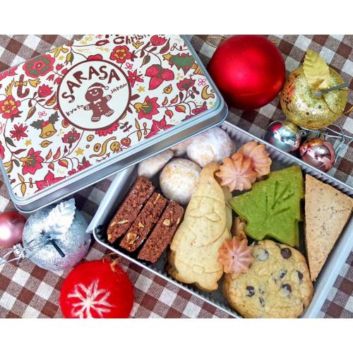 【クリスマス】さらさ クッキー缶 Xmas