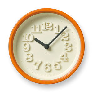 小さな時計　オレンジ　
