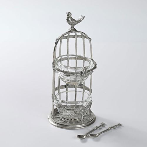 スパイスホルダー＆スプーン ツーグラス バードケージ