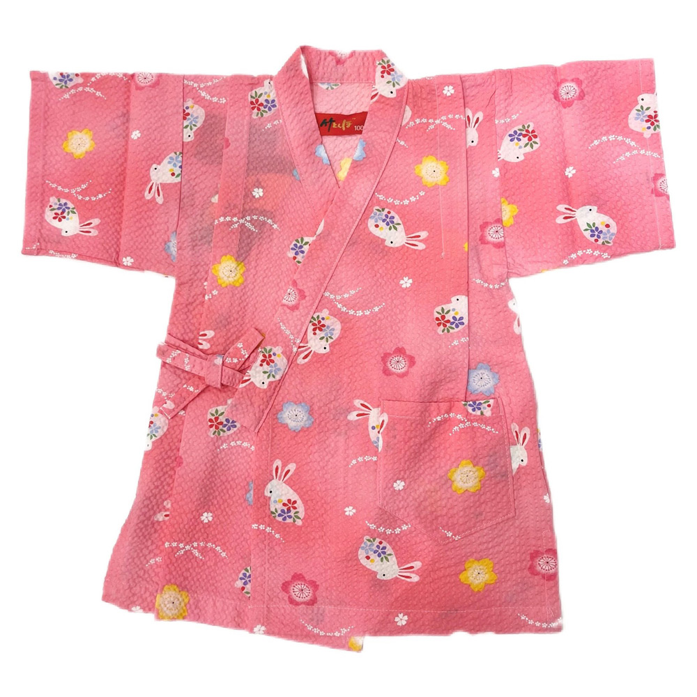 竹とんぼ>甚平うさぎ柄(ピンク) 90cm→120cm 商品詳細 高島屋オンラインストア うさぎ柄 ピンク甚平 100