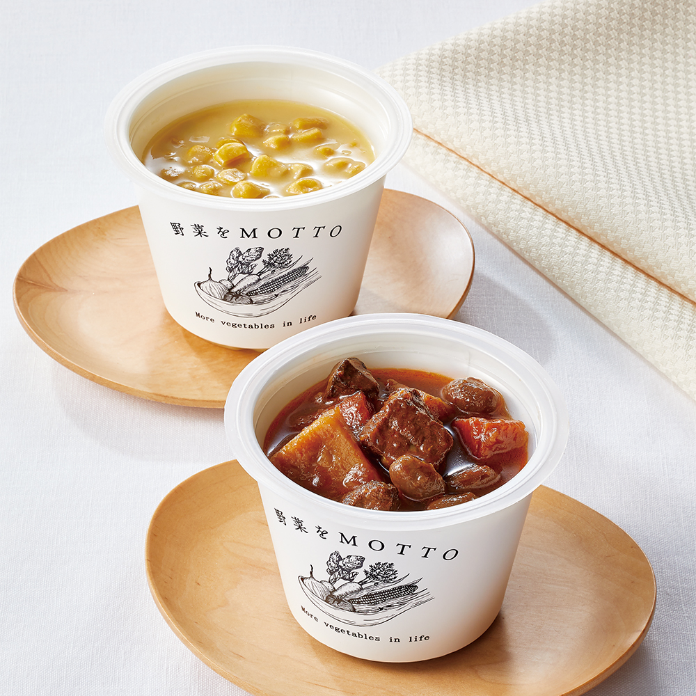 〈モンマルシェ〉レンジで1分ベジMOTTOスープ