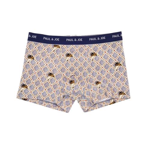 アーガイルスイングヌネット柄 ボクサーパンツ 前閉じ M→L