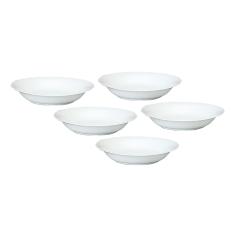 シルキーホワイト 23cmオーバルカレー皿5枚セット