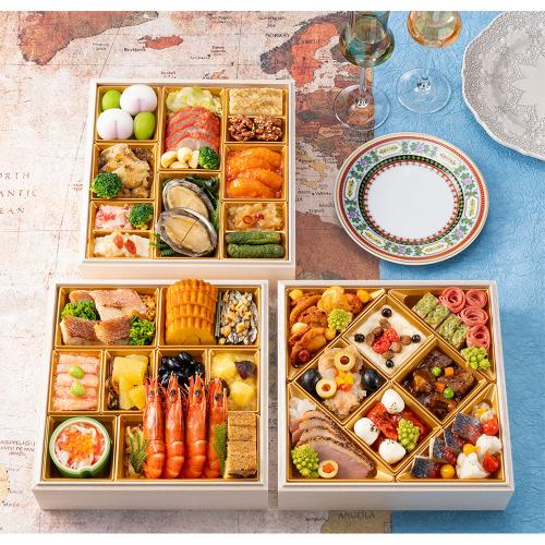 〈JAL SELECTION〉世界5か国を旅するおせち　和洋中三段重