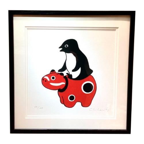 坂崎千春「ペンギンと赤べこ」