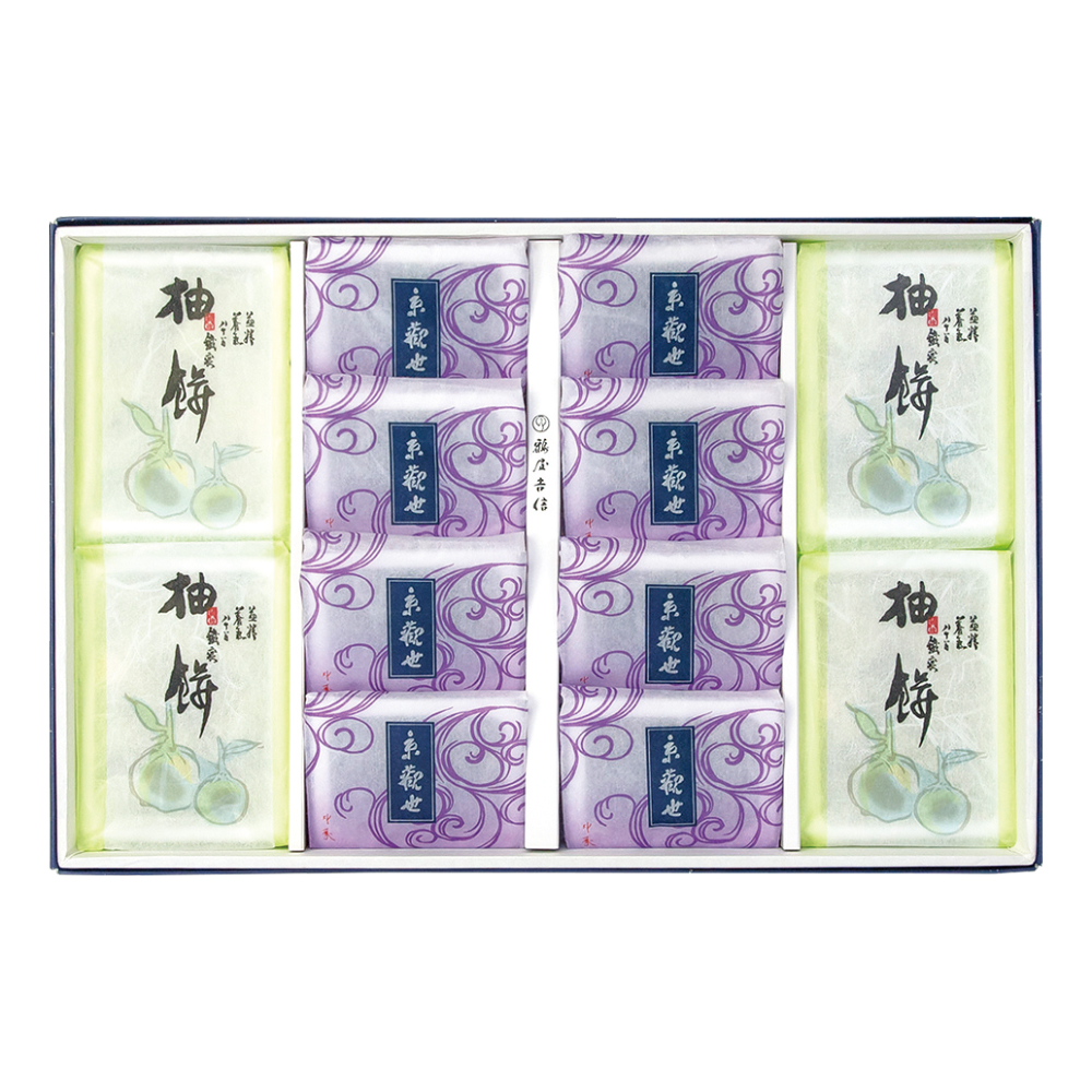 〈鶴屋吉信〉京観世・柚餅詰合せ（個包装12個入）