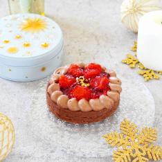 【クリスマス】幸せの缶ケーキ 苺ショコラタルト