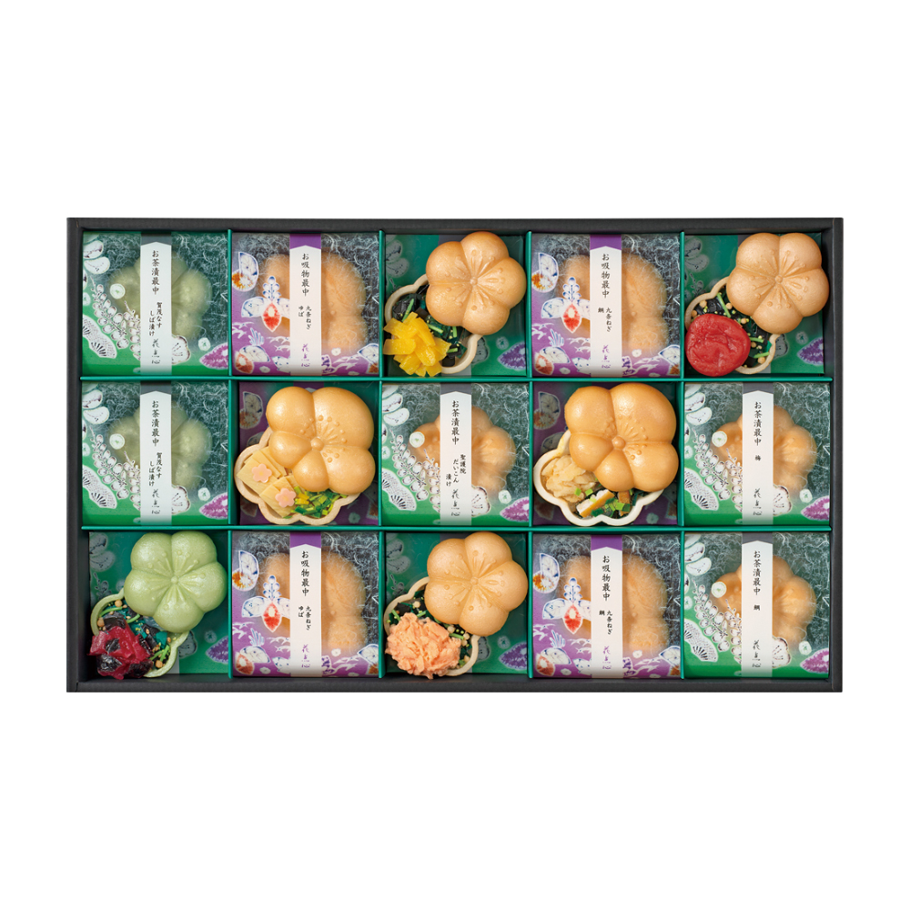 〈京都・辻が花〉お茶漬最中・お吸物最中詰合せ