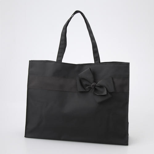 リボン横型トートバッグ