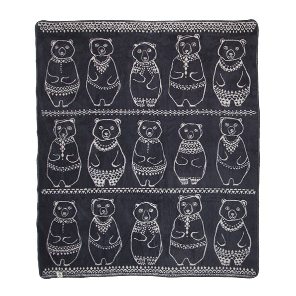 ブランケット Greenlandgang（L・ダークグレー／サンド）