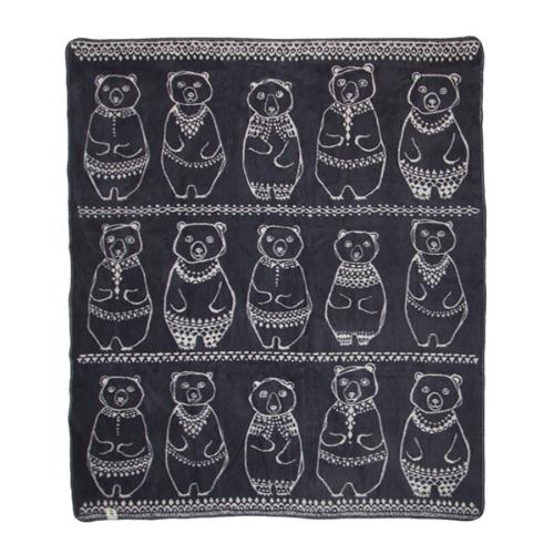 ブランケット Greenlandgang（L・ダークグレー／サンド）