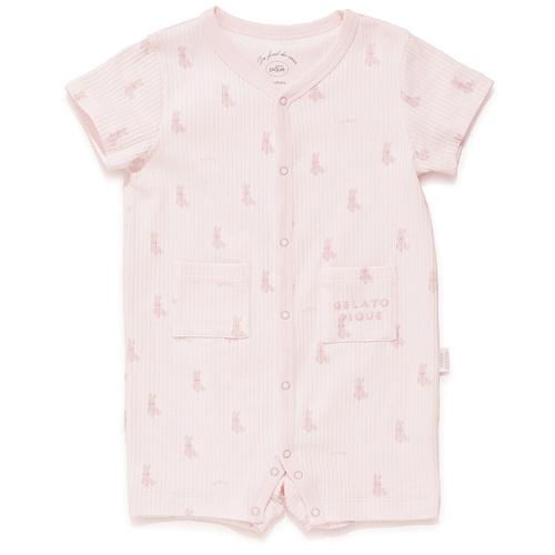 ［BABY］ぬいぐるみ柄ロンパース 70→80