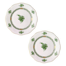 アポニー・グリーン デザートプレート ペア